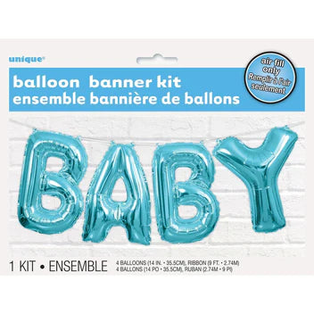 Unique Baby Air Filled Foil Balloon - Blue