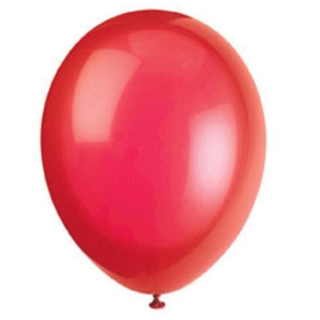 Unique 12'' Latex Balloons x50pcs - Scarlet Red