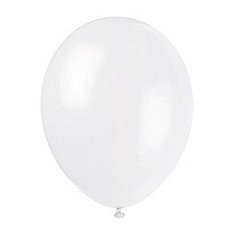 Unique 12'' Latex Balloons x50pcs - Linen White