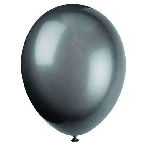 Unique 12'' Latex Balloons x50pcs - Phantom Black