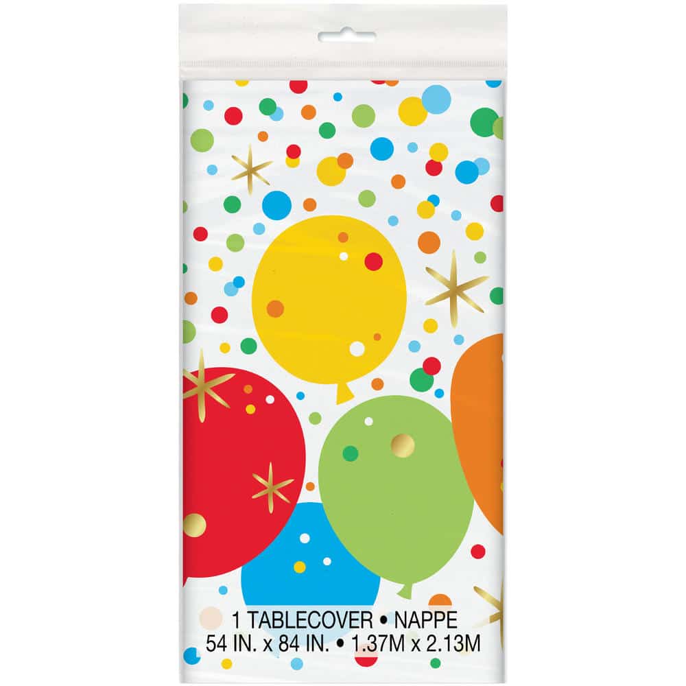 Unique Plastic Table Cover (1.37 x 2.13cm) – Glitzy Party Balloons