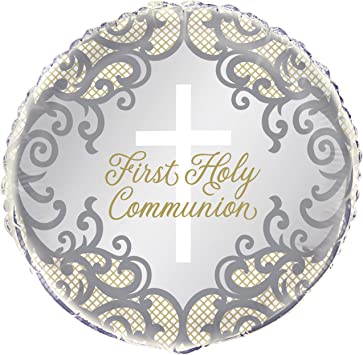 Unique 18" Foil Balloon - Holy Communion