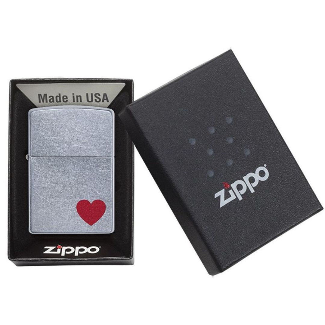 Zippo Red Heart Street Pocket