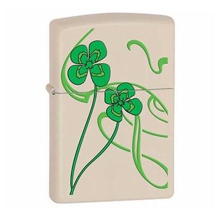 Zippo Irish Clover Cream Matte