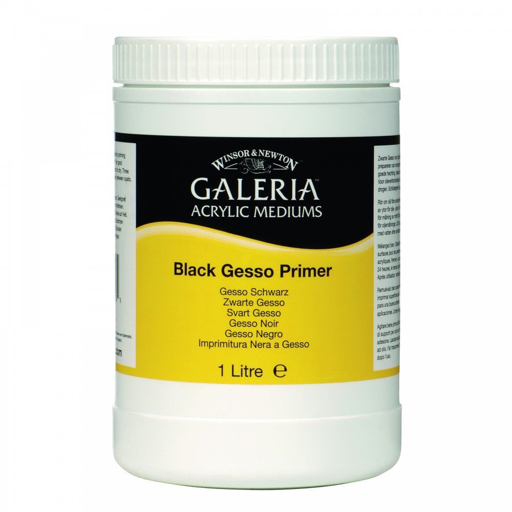 W & N GALERIA Black Gesso Primer 1L