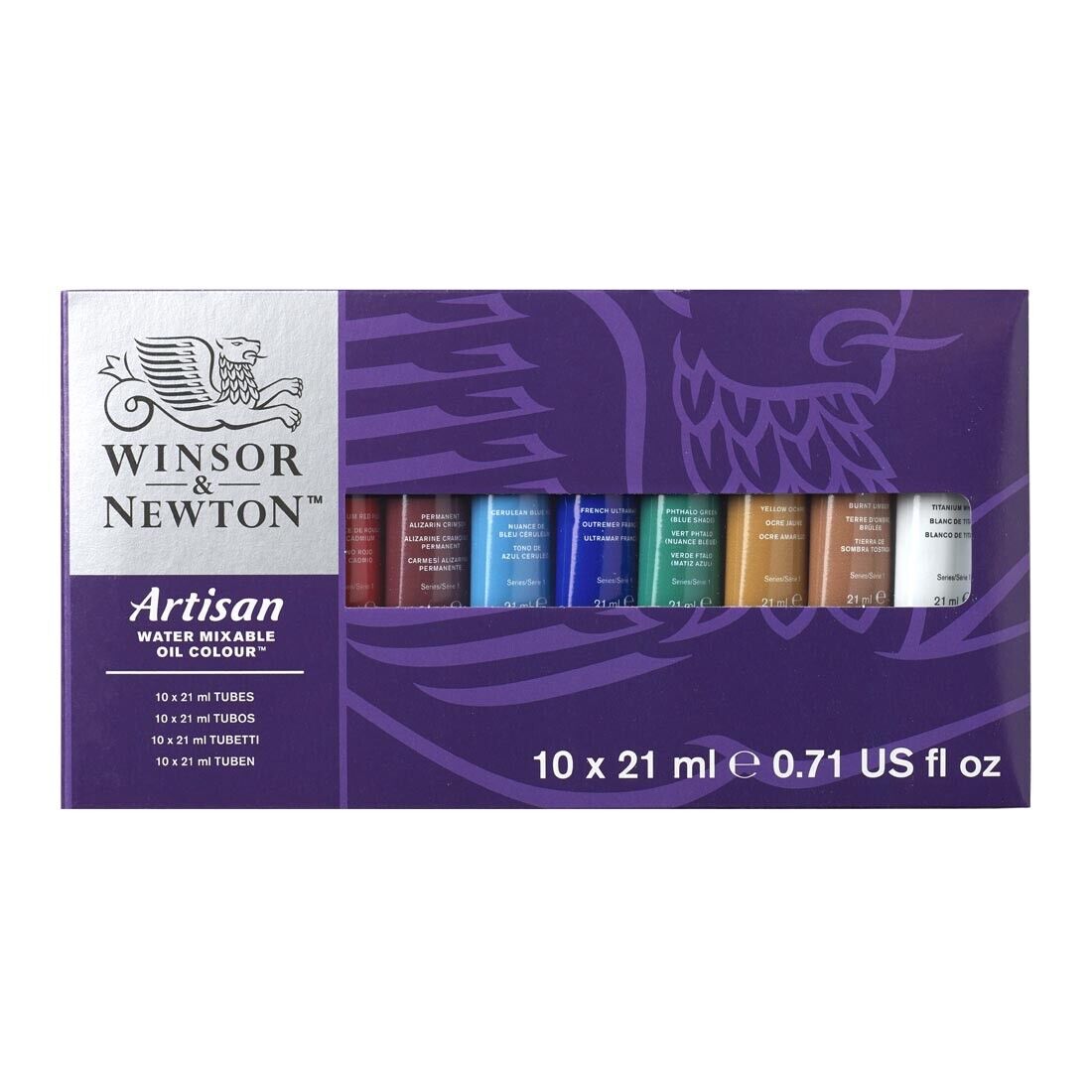 W & N Artisan Water Mixable Oil Colour 10 x21ml Tube Set