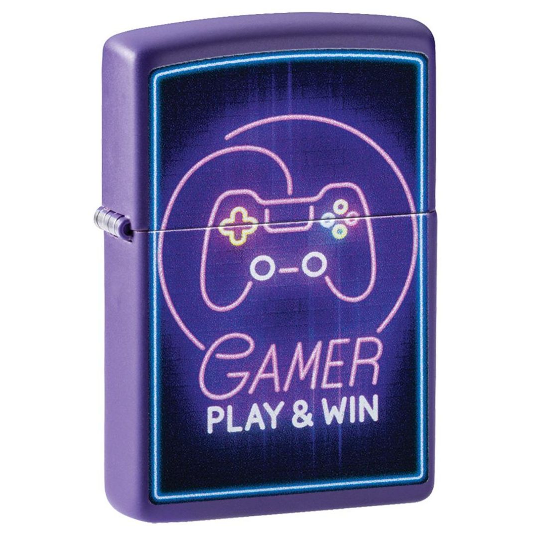 Zippo Gamer Design Purple Matte