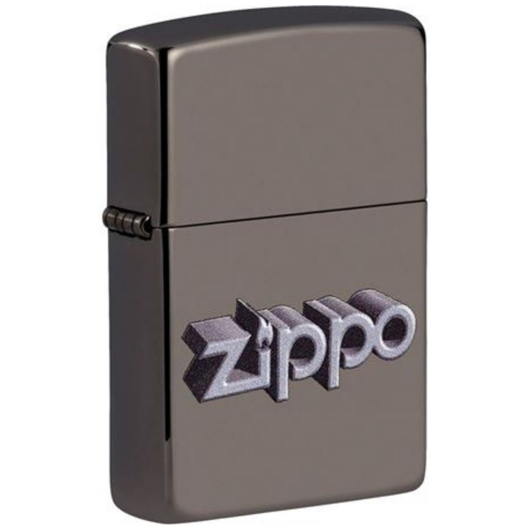 Zippo Black Ice 3D Logo Design