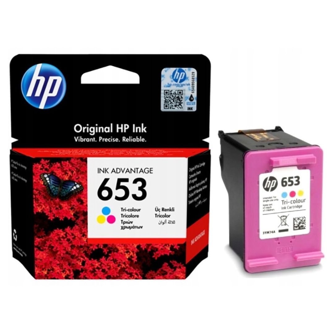 HP Ink Cartidge 653 - Three Colour 200 Pages