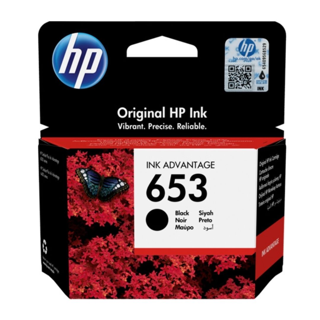 HP Ink Cartidge 653 - Black 360 Pages