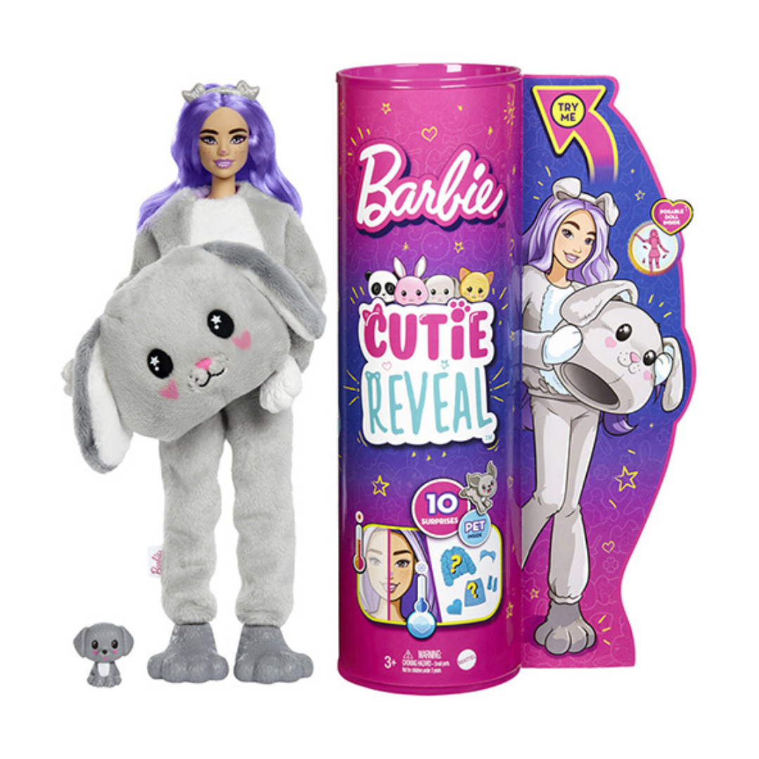 Barbie Cutie Reveal Doll With Puppy Plush Costume 3+