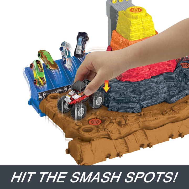 Hot Wheels Monster Trucks Arena Smashers Bone Shaker Ultimate Crush Ya