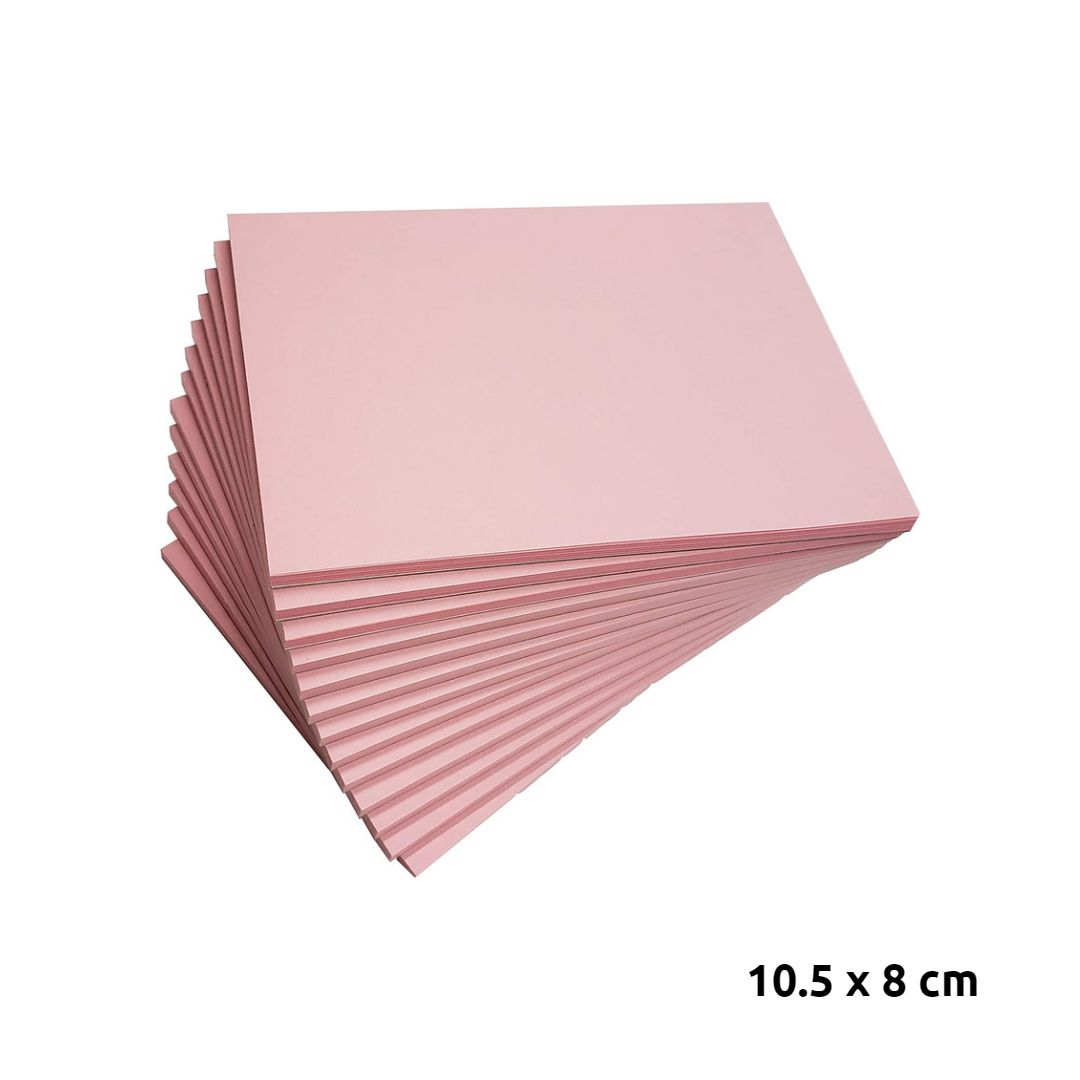 10.5 x 8 cm - Pink Block Notes / Jotter Pads x10pcs