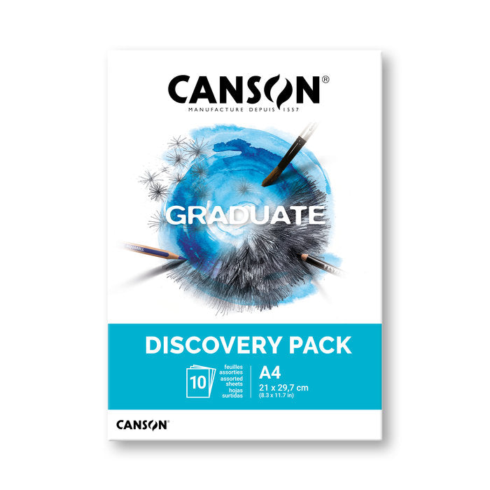 A4 Canson Mixed Media Discovery Pack x10 sheets
