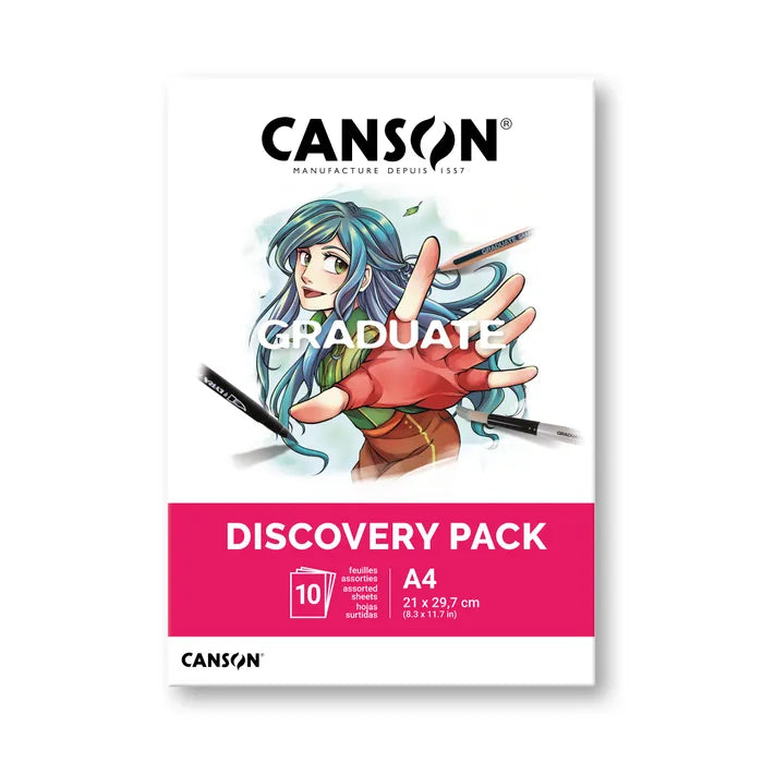 A4 Canson Graduate Discovery Pack Manga & Manga Marker Layout