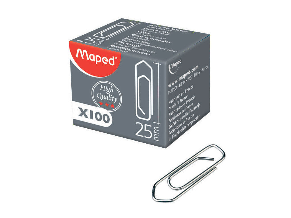 Maped 25mm Paper Clips x100