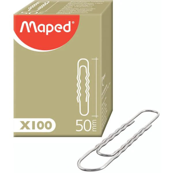 Maped Metal Paper Clips 50mm x100