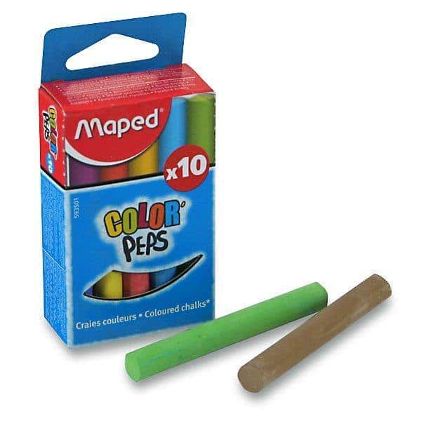 Maped Colour Peps Coloured Chalk x10