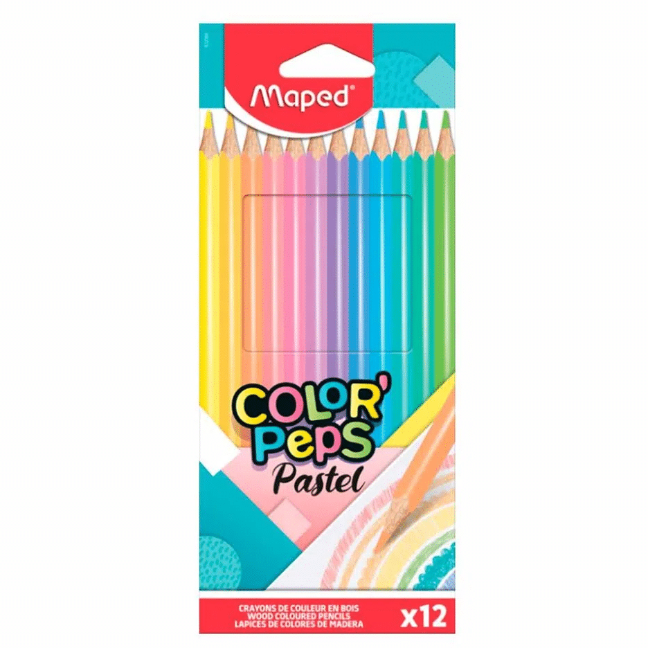 Maped Color'Peps Pastel Colouring Pencils x12