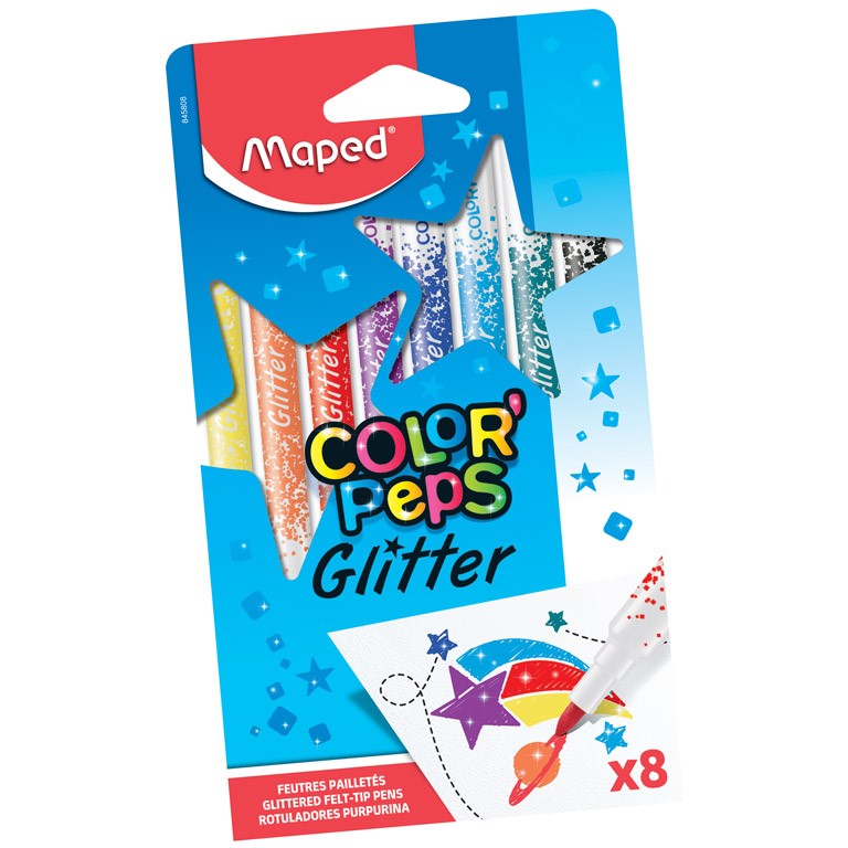 Maped Premium Glitter Markers x10