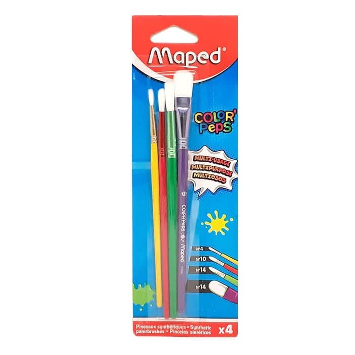 Maped Color'Peps Set of 4 Paint Brushes