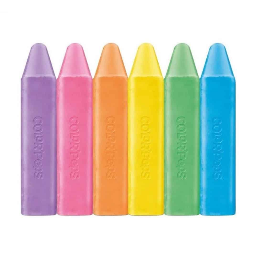 Maped Color'peps Box 6 Squared Sidewalk Chalks