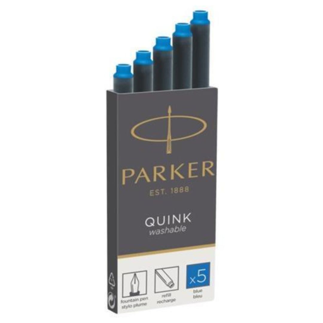 Parker Quink Cartridges Classic Ink Refills Washable - Blue