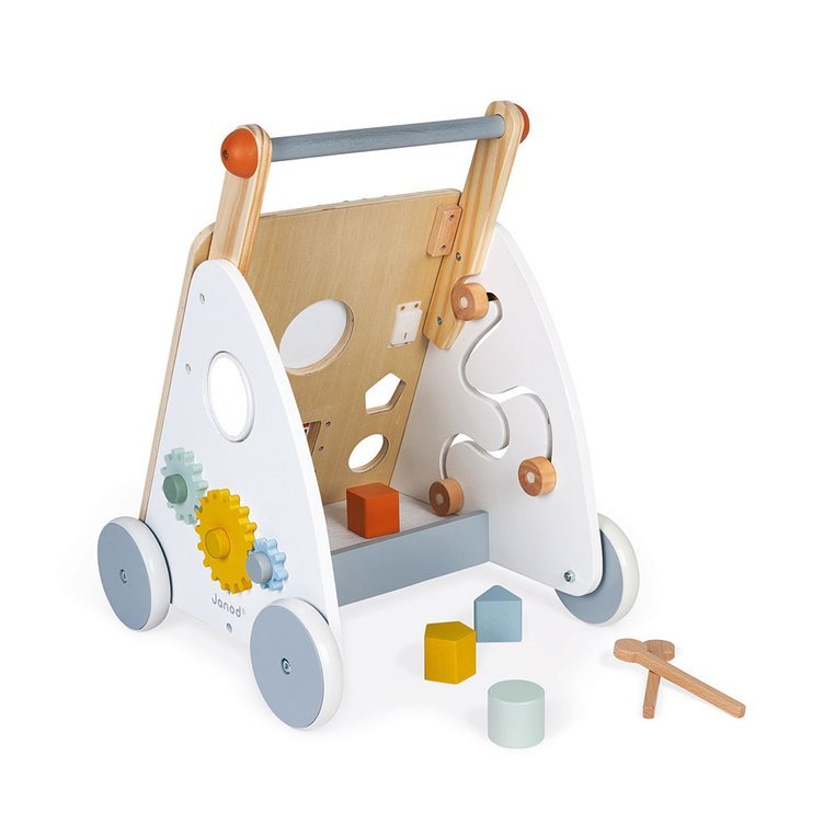 Janod - Wooden Sweet Cocoon Multi-Activity Walker