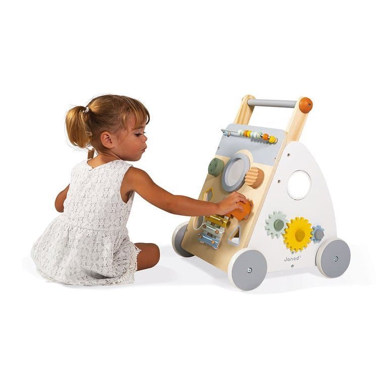 Janod - Wooden Sweet Cocoon Multi-Activity Walker