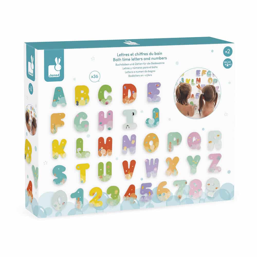 Janod - Bath Time Letters &amp; Numbers