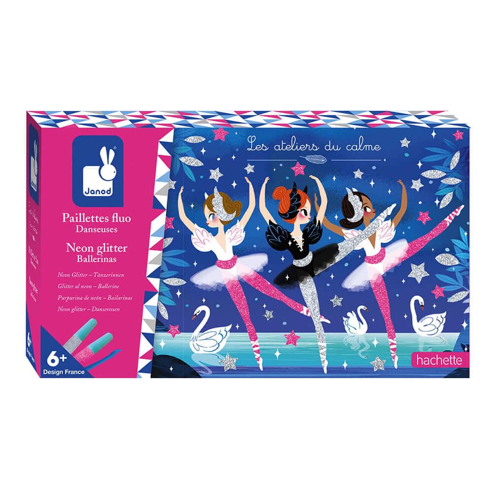 Janod Creative Kit - Fluorescent Glittering Dancers Set