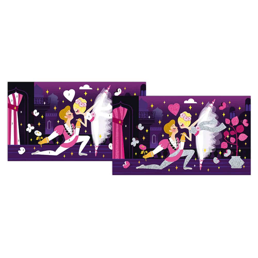 Janod Creative Kit - Fluorescent Glittering Dancers Set