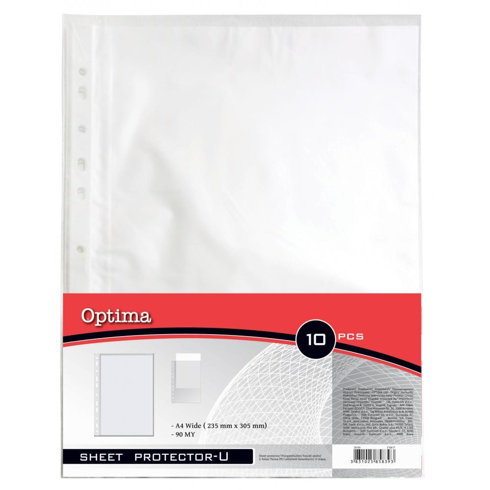 A4 Optima 10pc Sheet Protector 90 Microns