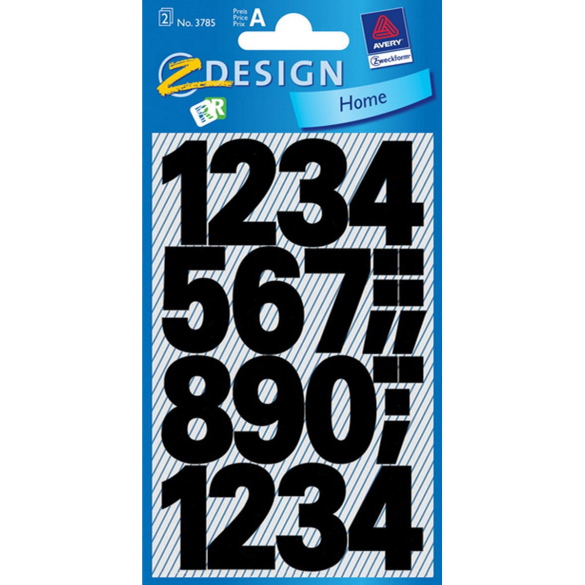 Avery Numbers Labels (height 25mm 0-9)