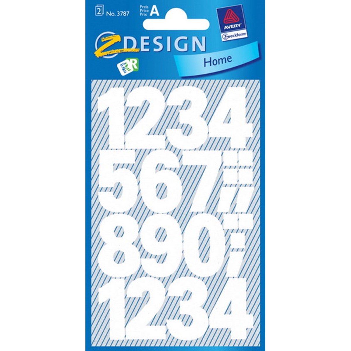 Avery Numbers Labels (height 25mm 0-9)