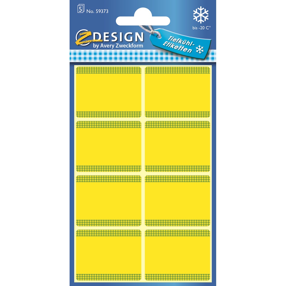 Avery Freezer Labels 28x36 mm (x40psc) - Yellow