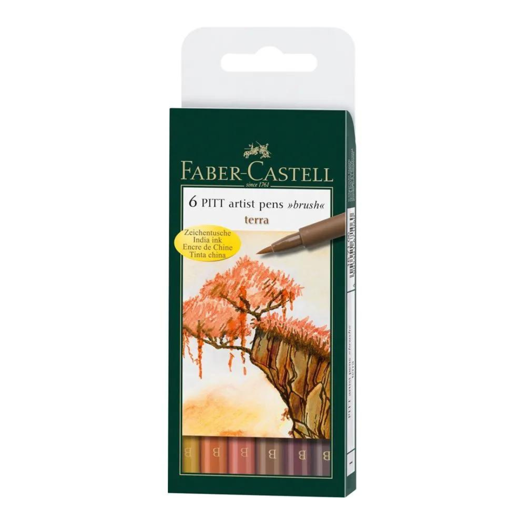 Faber Castell Pitt Artist Pen Brush India ink pen- Terra