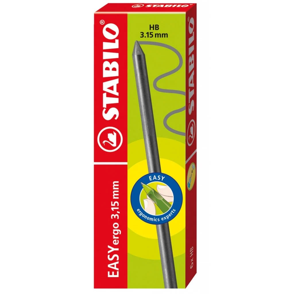 Stabilo Easyergo HB Leads Refills (Pack of 6) - 3.15mm