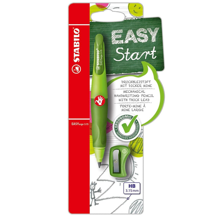 Stabilo Easy Ergo Mechanical Pencil - Green/Right Handed