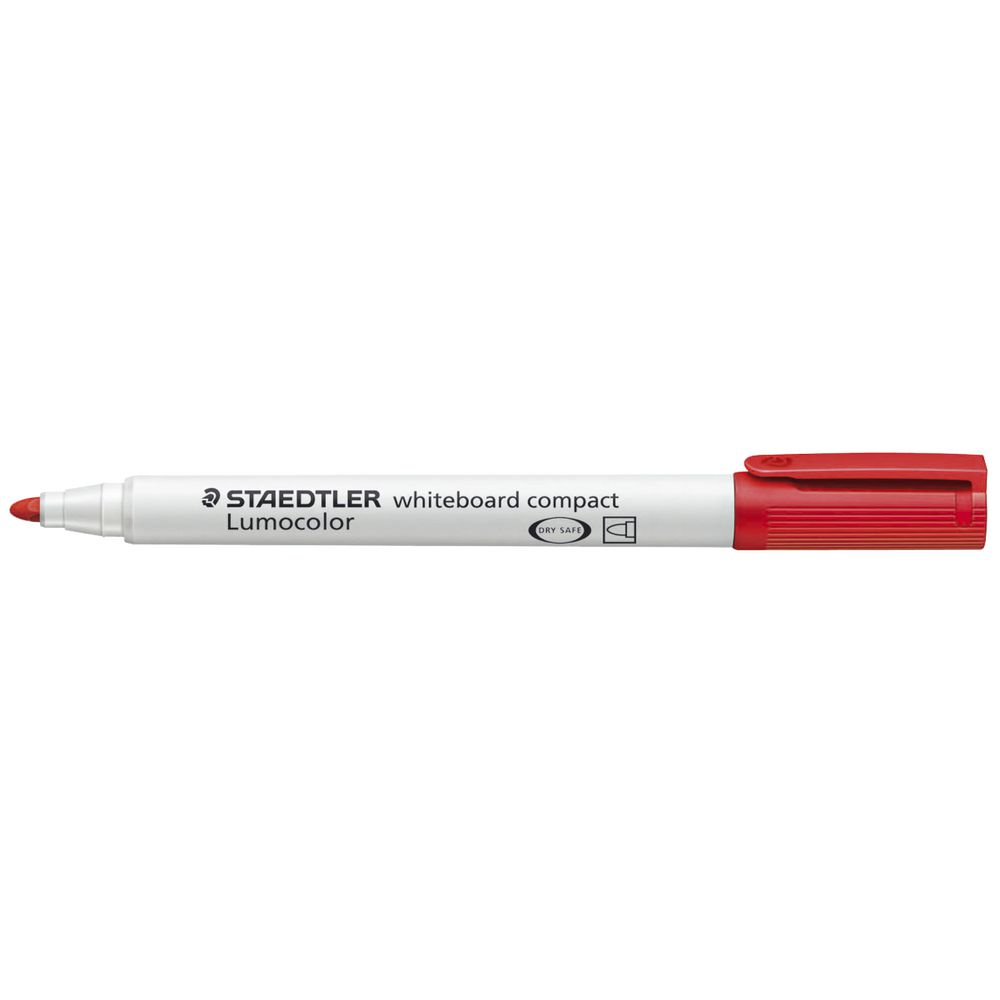 Staedtler Compact (Fine) Lumocolor Whiteboard Marker x1pc - Red