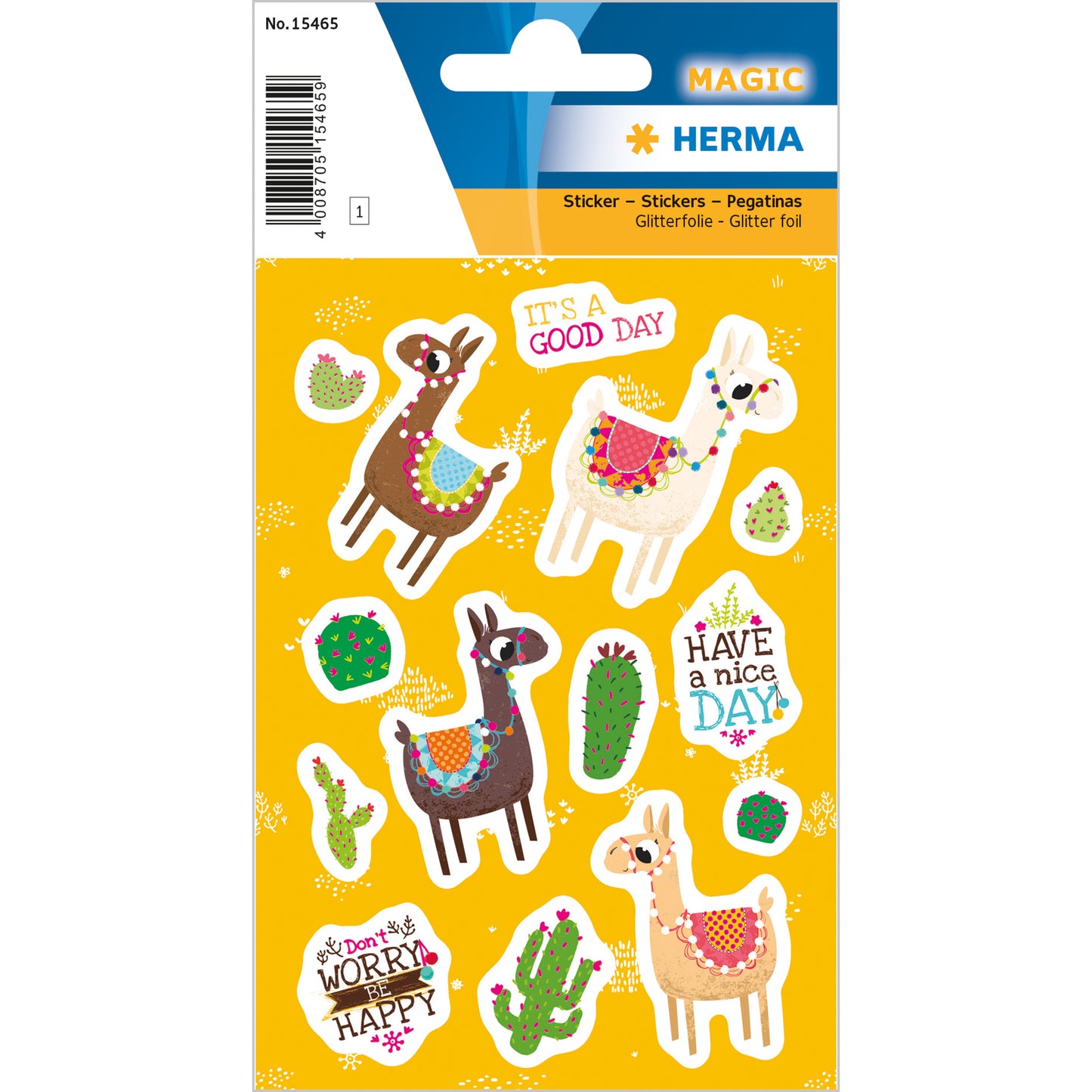 Herma Stickers - Foil Glittery Lamas