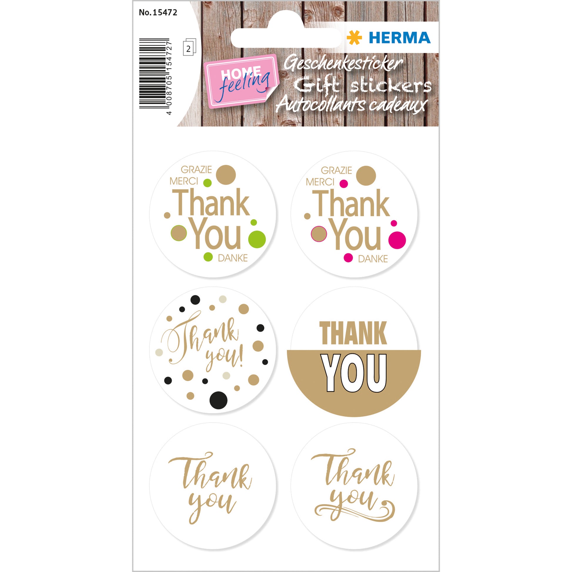 Herma Stickers - Best Wishes, 2 sheets