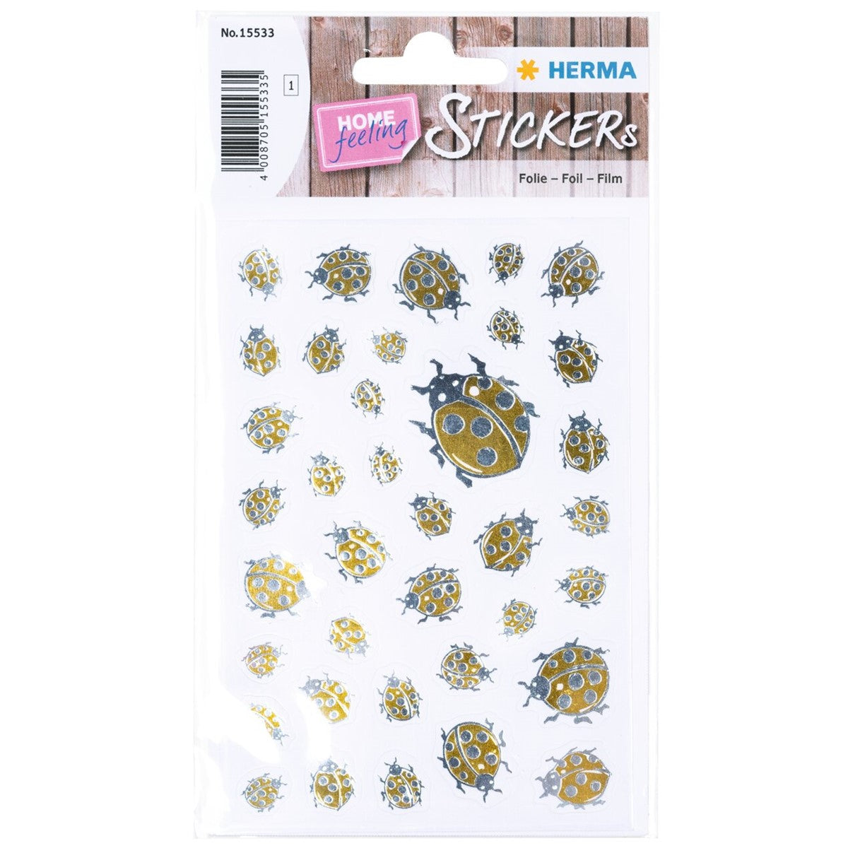 Herma Golden Bug Stickers, Creative x 38pcs