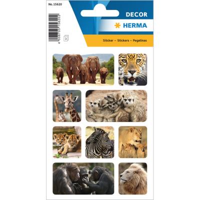 Herma Stickers - Animals of Africa, 3 sheets