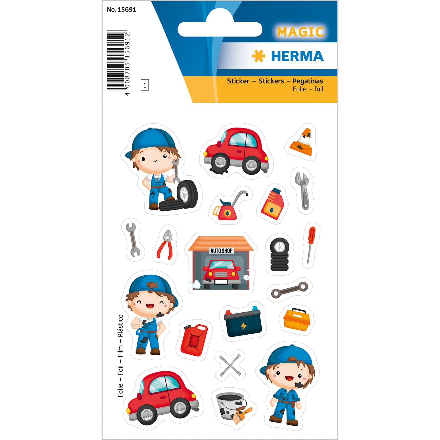 Herma Stickers - The Little Mechanic, 1 sheet