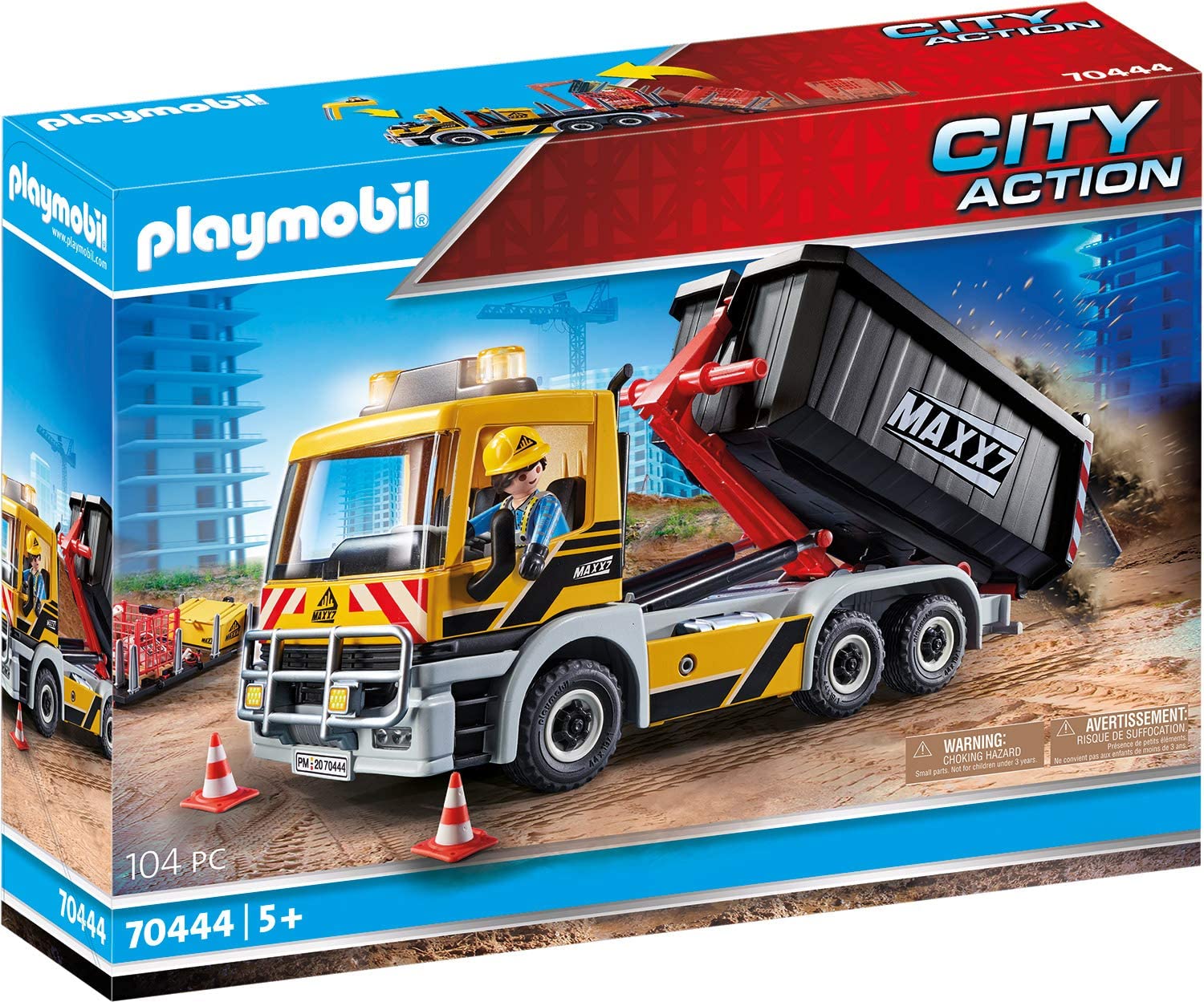 Playmobil 70444 Construction Truck with Tilting Trailer