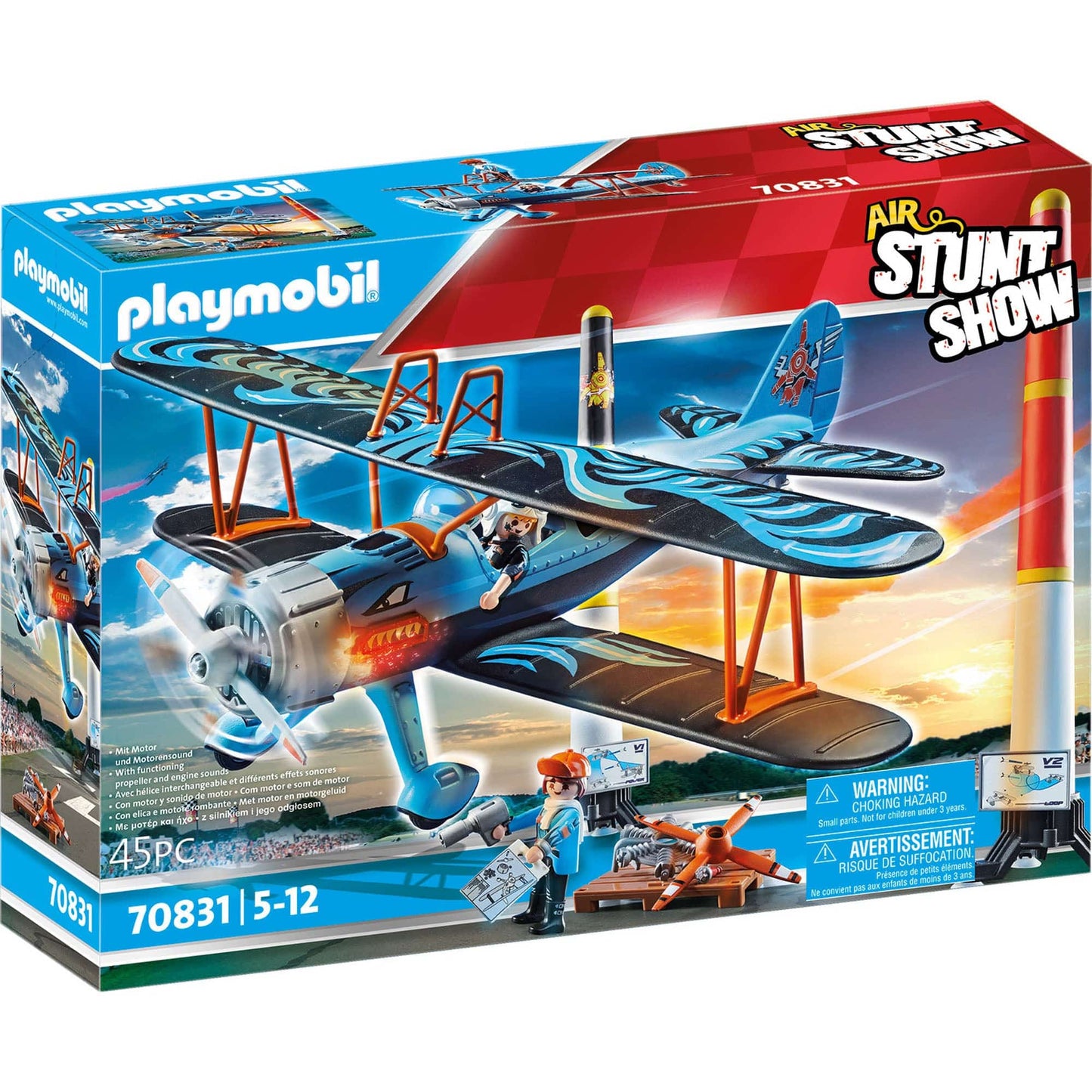 Playmobil 70831 Air Stunt Show Phoenix Biplane