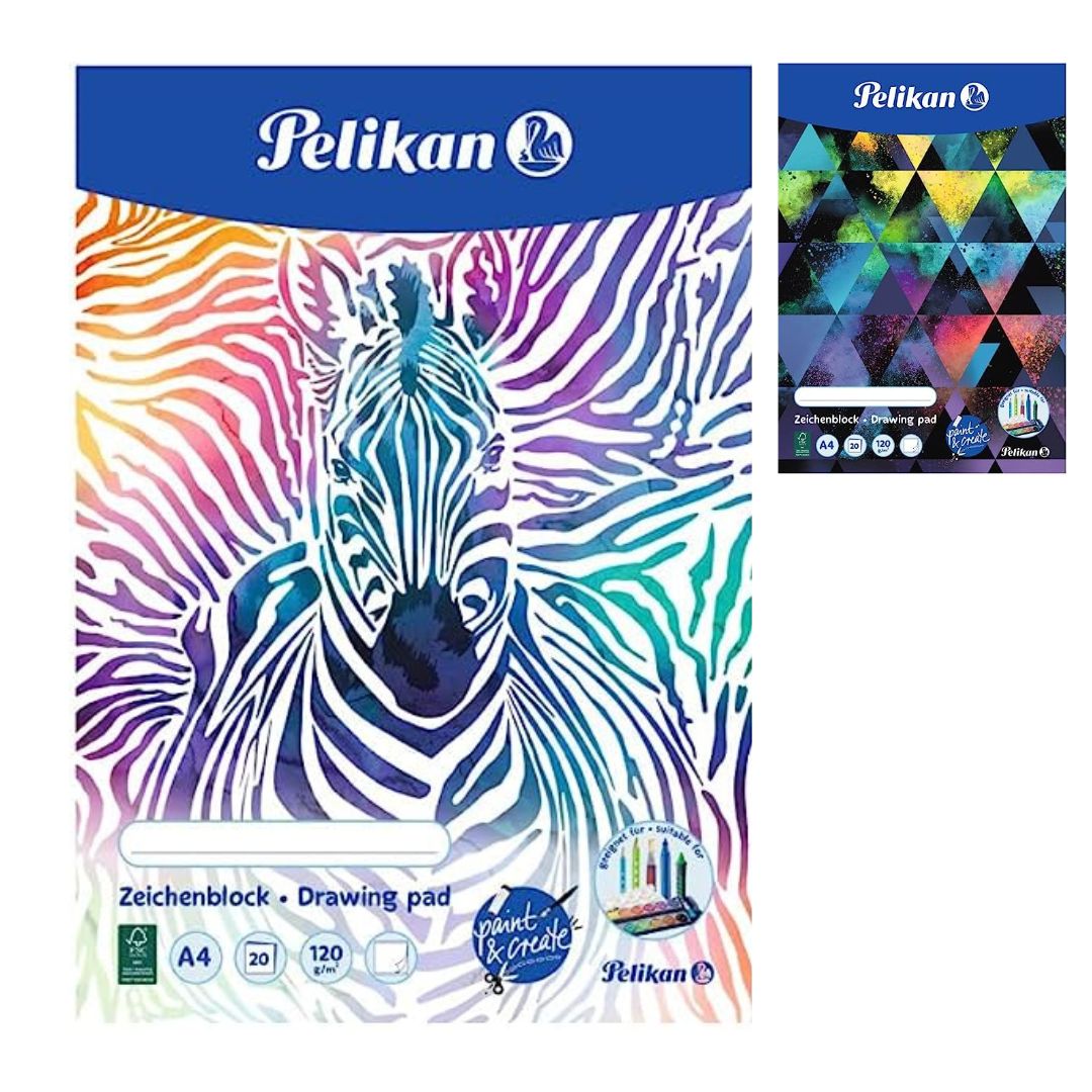 A4 Pelikan Drawing Pad 20 Sheets x1pc 120g