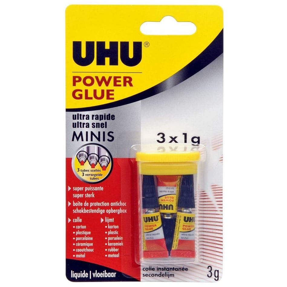 UHU Mini Super Glue (3 x 1g)