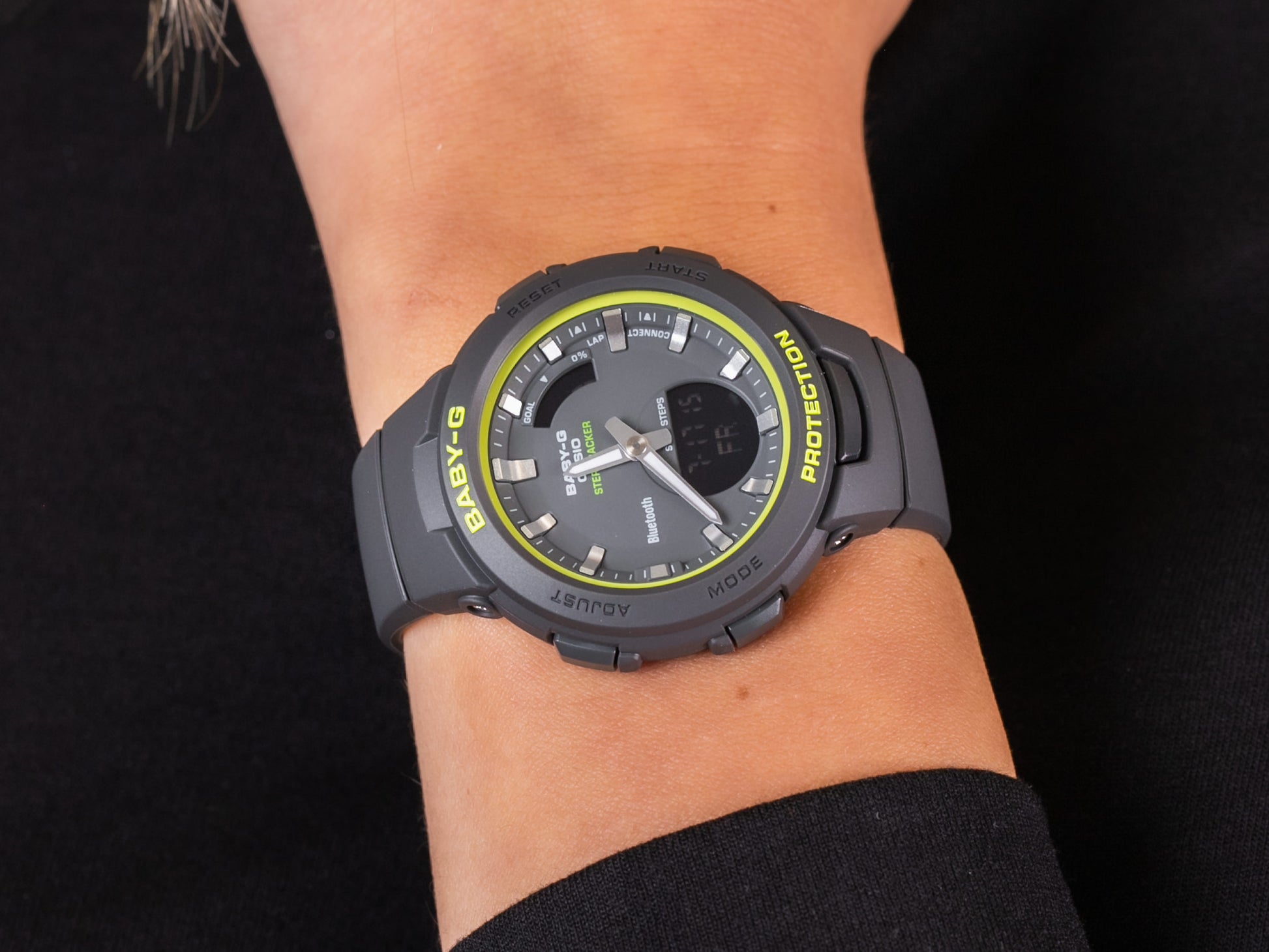 Casio Baby-G Step Tracker Watch - Black & Green